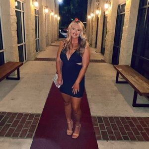 Hello Molly Nightlight Lovin black mini dress